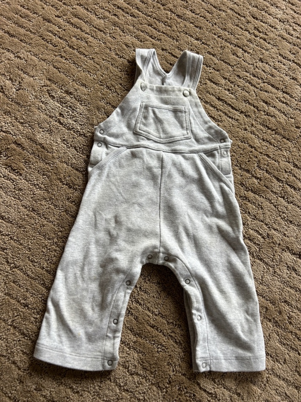 Soft Heather Gray Baby Overalls - Kids Bottoms